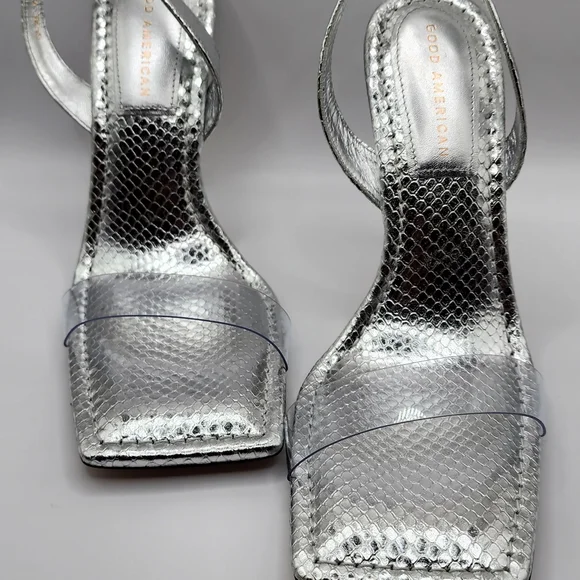 Good american silver snake heels - Picture 5 of 10